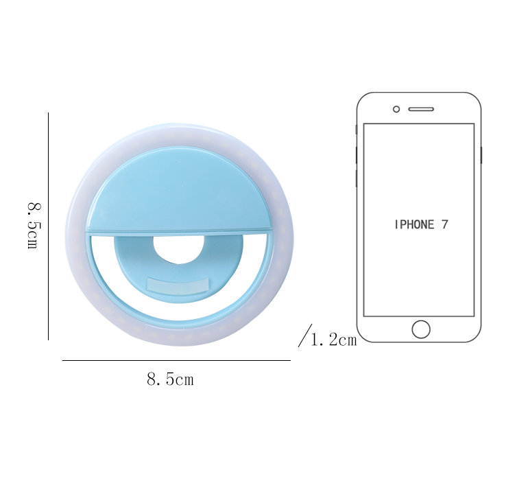 Rechargeable Round Beauty Light
